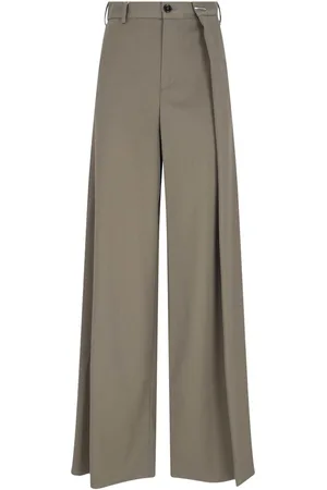 Maison Margiela Pantaloni Palazzo Con Pinces