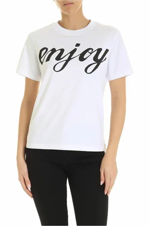 Alexander McQueen T-shirt Enjoy bianca