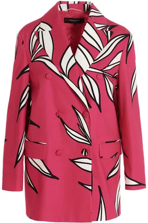 Rochas Giacca blazer con stampa floreale
