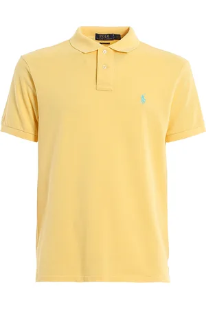 Ralph Lauren Polo in cotone slim gialla