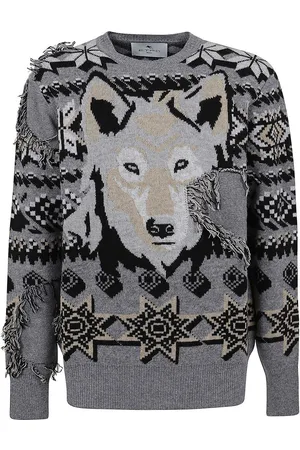 Etro Maglia in lana con ricamo logo