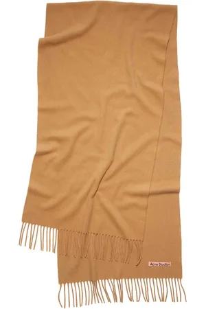 Acne Studios Sciarpa con frange strette in cashmere