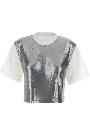 Paco rabanne T-shirt in rete metallica