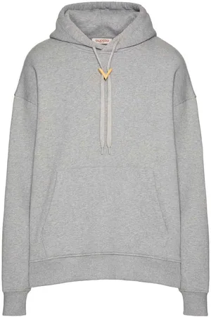 VALENTINO Felpa con cappuccio in cotone Vlogo
