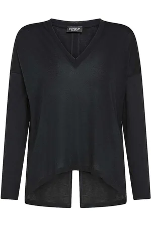 Dondup T-shirt scollo a V in viscosa