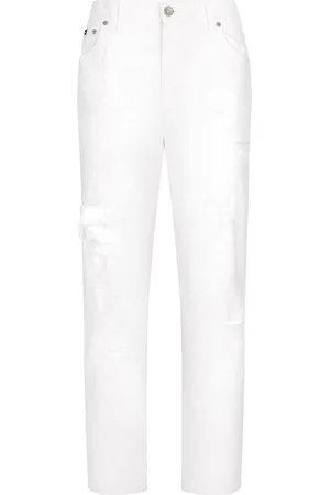 Dolce & Gabbana Jeans effetto consumato a gamba dritta