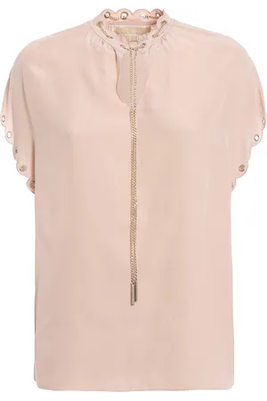 Michael Kors Blusa in seta con catenina e occhielli