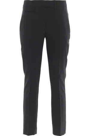 Dondup Pantaloni Perfect neri in misto lana