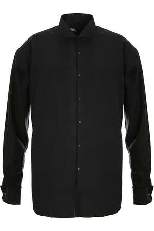 Karl Lagerfeld Bottoni a pressione per camicia microdots