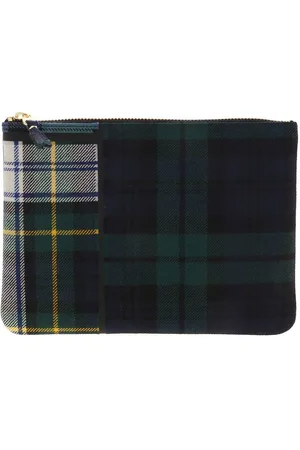 Comme des Garçons Pochette e verde motivo tartan