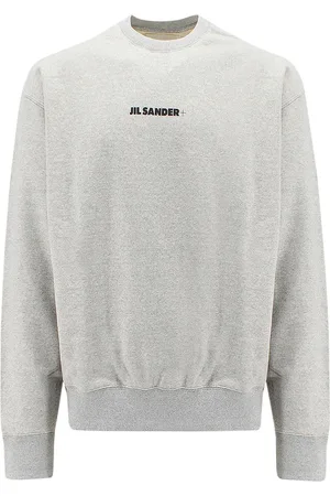 Jil Sander Felpa girocollo in cotone con logo