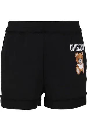 Moschino Shorts in cotone con logo Teddy