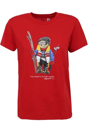Ralph Lauren T-shirt stampata con logo Ski Bear