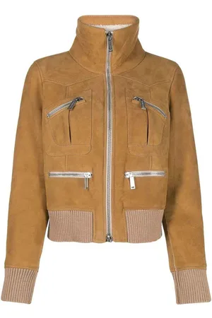 Dsquared2 Bomber con zip e dettagli a coste