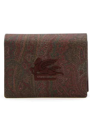 Etro Portacarte in tela e pelle