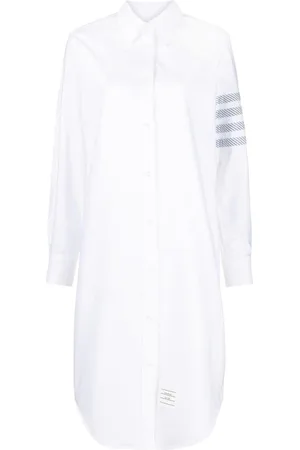 Thom Browne Abito chemisier in cotone 4 barre