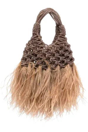 Hibourama Borsa con piume