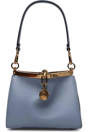 Etro Borsa Vela in Pelle Azzurra