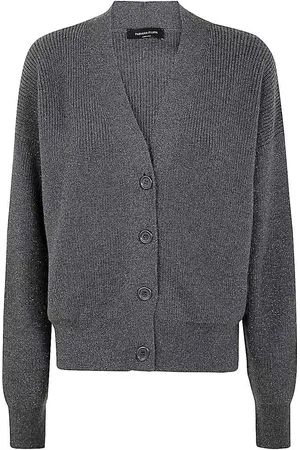 Fabiana Filippi Cardigan a maniche lunghe in lurex