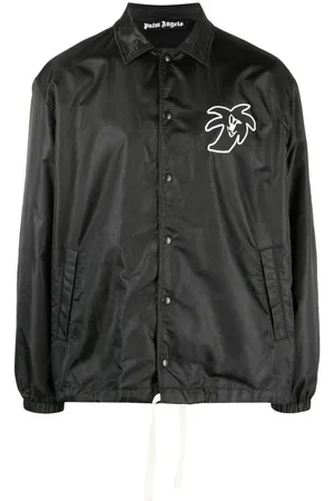 Palm Angels Giacca coach stampata