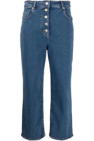 Paul Smith Jeans in denim cropped a gamba ampia