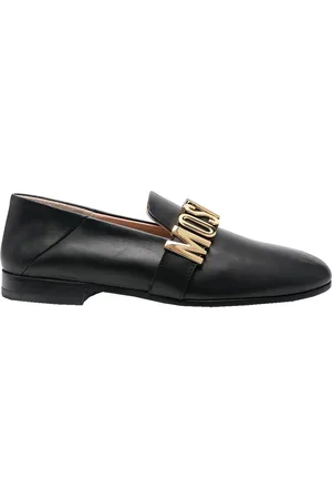 Moschino Mocassini con lettere metalliche