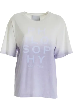 Serafini T-shirt degradè lilla