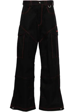 OFF-WHITE Pantaloni cargo con cuciture a contrasto