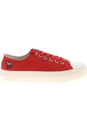 Paul Smith Sneakers Kinsey rosse con ricamo zebra