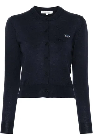 Maison Kitsuné Cardigan in lana di volpe baby