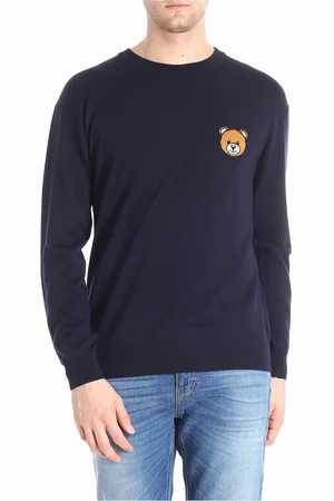 Moschino Pullover girocollo ricamo Teddy Bear