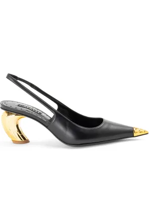 Roberto Cavalli Plateau in pelle nera