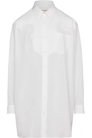 Maison Margiela Miniabito chemisier in popeline di cotone