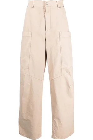 Palm Angels Pantaloni cargo in cotone a gamba larga