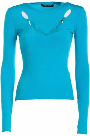 Roberto Cavalli Maglione slim fit con borchie