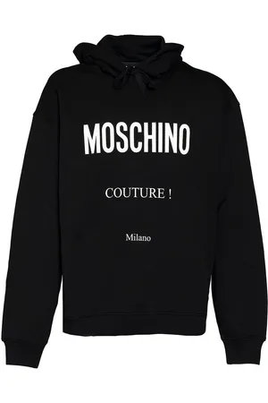 Moschino Felpa in cotone con cappuccio