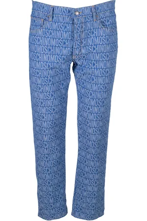 Moschino Pantalone in denim con logo