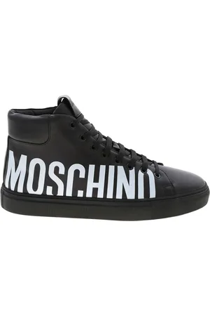 Moschino Sneaker in pelle stampa logo