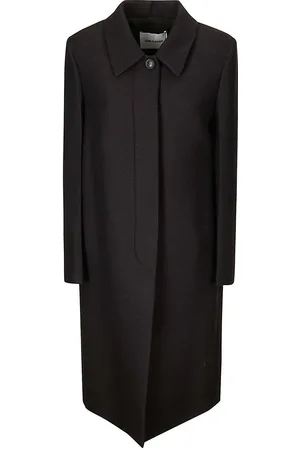 Low Classic Cappotto Mac singolo in twill di lana