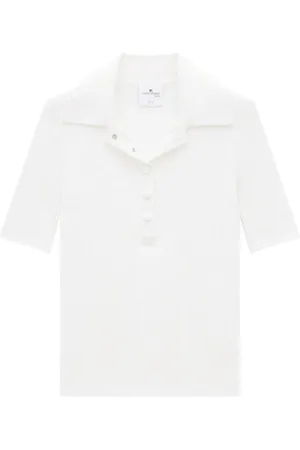 Courrèges Polo iconica in maglia a coste