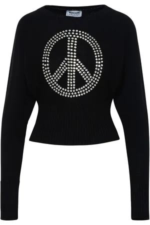 Moschino Maglia in misto lana vergine nera