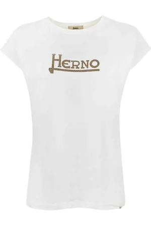 HERNO T-shirt in cotone con logo