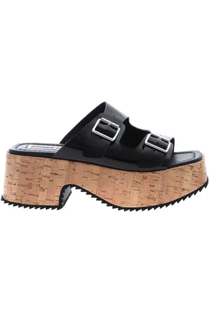 Alexander McQueen Sandali Debbie in pelle lucida