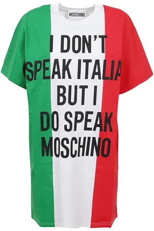 Moschino Abito corto Italian Slogan