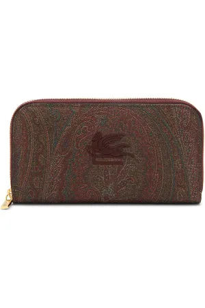 Etro Portafoglio lungo con logo paisley multicolor