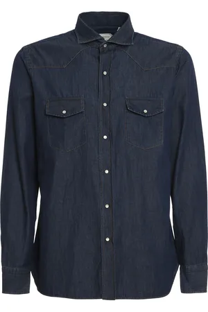Borriello Camicia in denim Passion Green