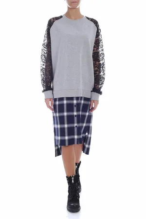 Alexander McQueen Abito con fondo effetto camicia