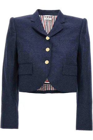 Thom Browne Giacca cropped in flanella