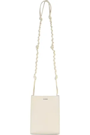 Jil Sander Borsa a tracolla Tangle in pelle avorio