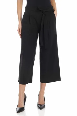 DKNY Pantalone crop con fiocco in vita